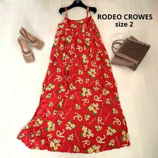 ロデオクラウンズ(RODEO CROWNS)のRODEO CROWES ロデオクラウンズ　アロハ柄　ワンピース　2サイズ(ロングワンピース/マキシワンピース)