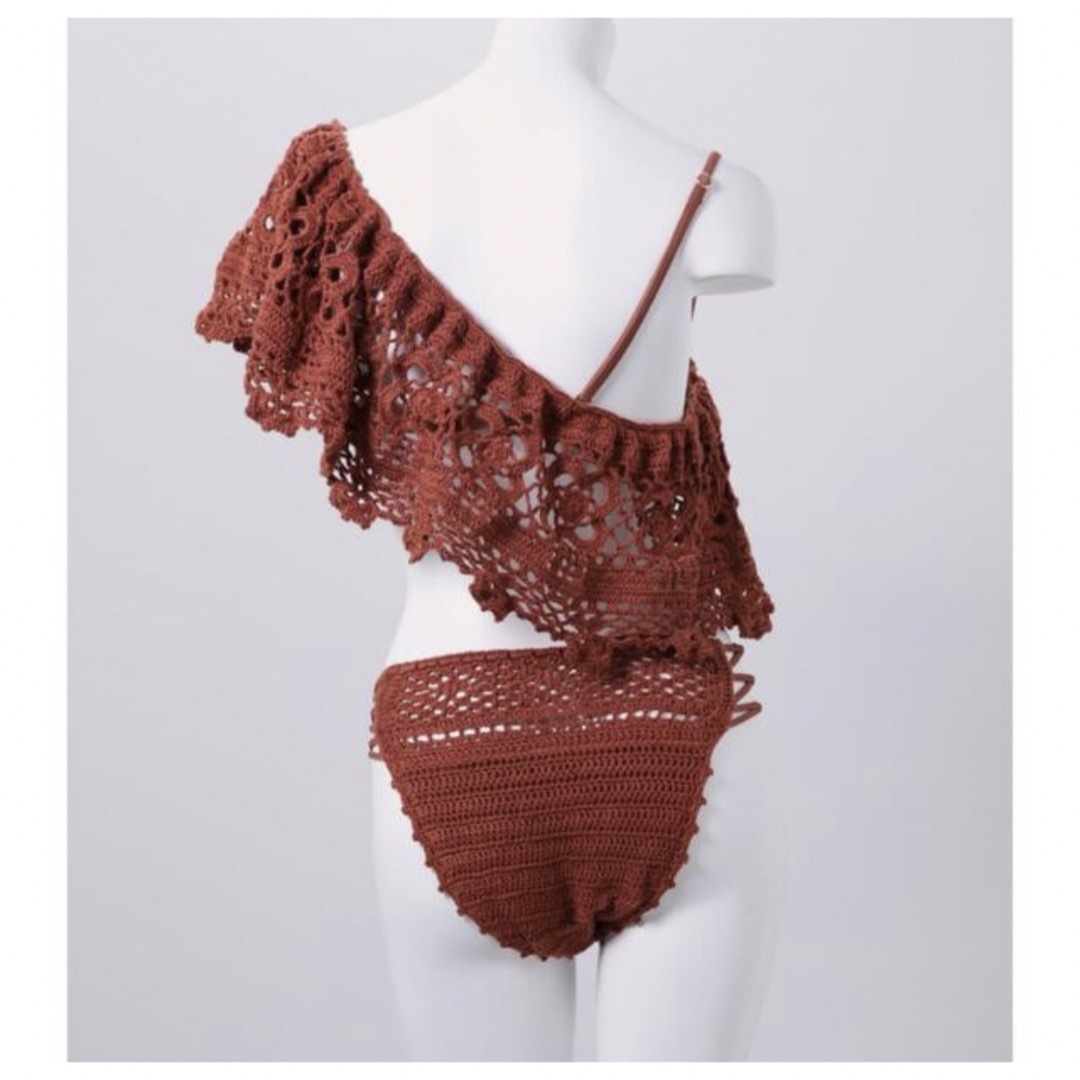 rienda oneshoulder Bandeau cup bikini 水着