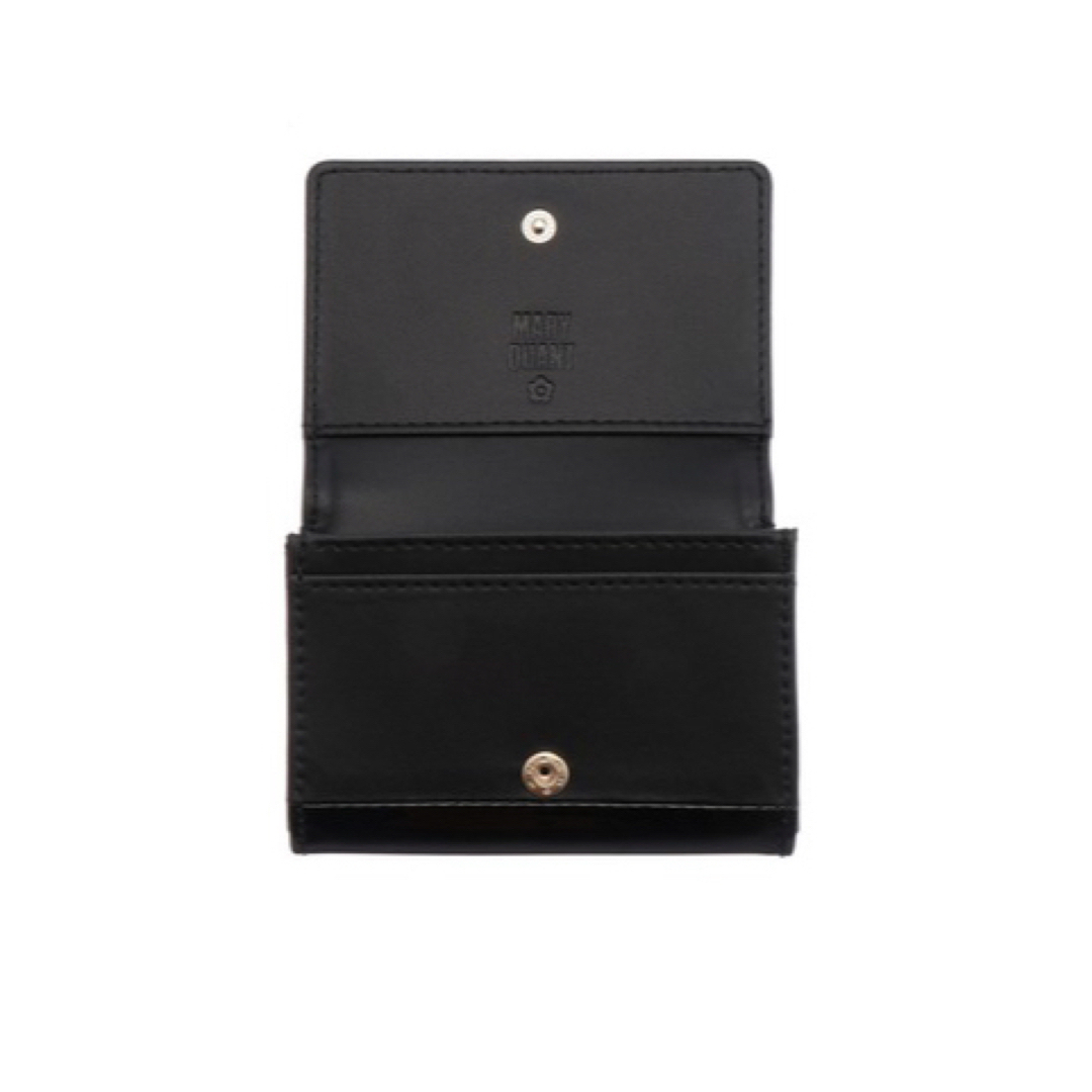 MARY QUANT - マリークワント カードケース エナメル 黒の通販 MARY QUANT - マリークワント カードケース エナメル 黒の通販