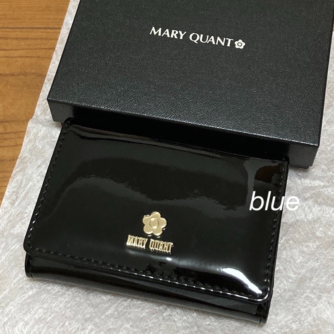 MARY QUANT(マリークワント)のマリークワント　カードケース　エナメル　黒 レディースのファッション小物(名刺入れ/定期入れ)の商品写真