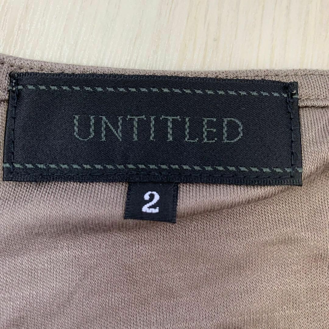 UNTITLED(アンタイトル)のUNTITLED シャーリングカットソー　size XS レディースのトップス(Tシャツ(半袖/袖なし))の商品写真