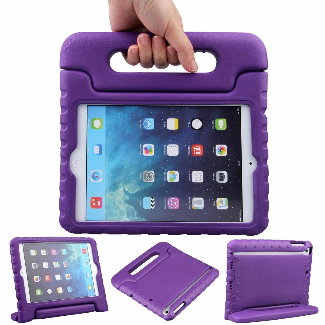 【色: Purple】iPad Mini 3/2/1 ケース LEFON 耐衝撃