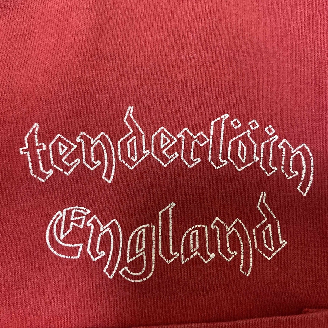 TENDERLOIN(テンダーロイン)のテンダーロイン　イングランド製　赤　胸ポケット　Tシャツ　S メンズのトップス(Tシャツ/カットソー(半袖/袖なし))の商品写真