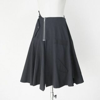 トリココムデギャルソン(tricot COMME des GARCONS)のtricot COMME des GARCONS ラップスカート S 黒 (ひざ丈スカート)