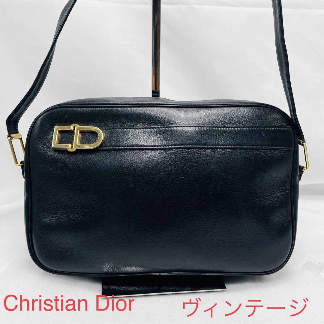 Christian Dior ディオール ショルダーバッグ レザー CD金具-