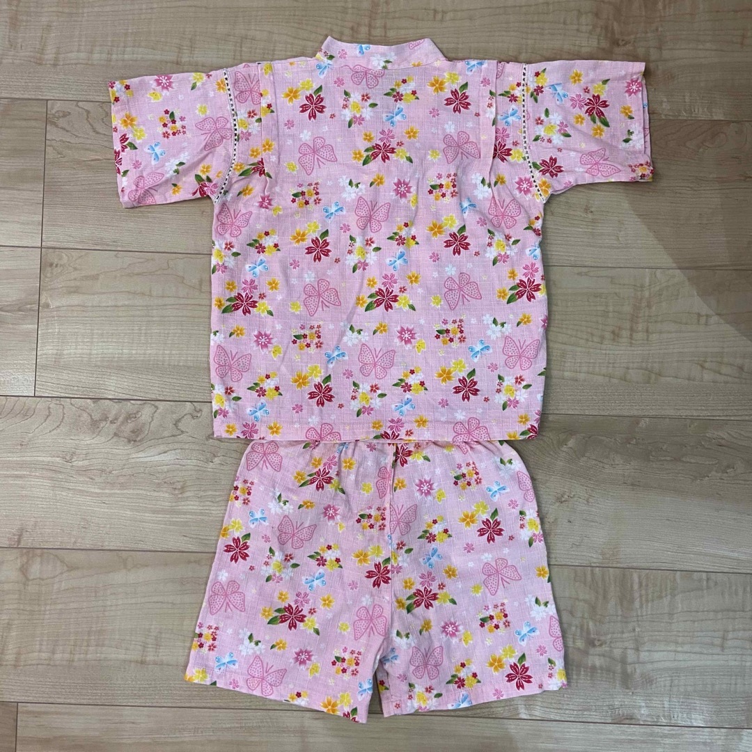 甚平 100 女の子 キッズ/ベビー/マタニティのキッズ服女の子用(90cm~)(甚平/浴衣)の商品写真