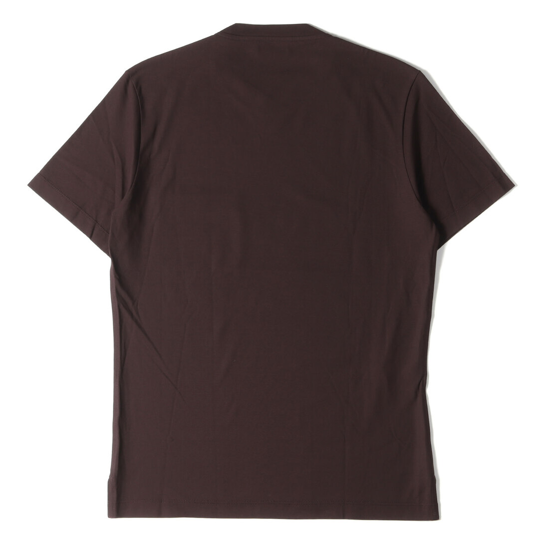 HERMES エルメス Tシャツ サイズ:XS プレーン クルーネック ポケット Tシャツ T-SHIRT A POCHE JERSEY ブラウン イタリア製 ブランド トップス カットソー 半袖 【メンズ】【美品】