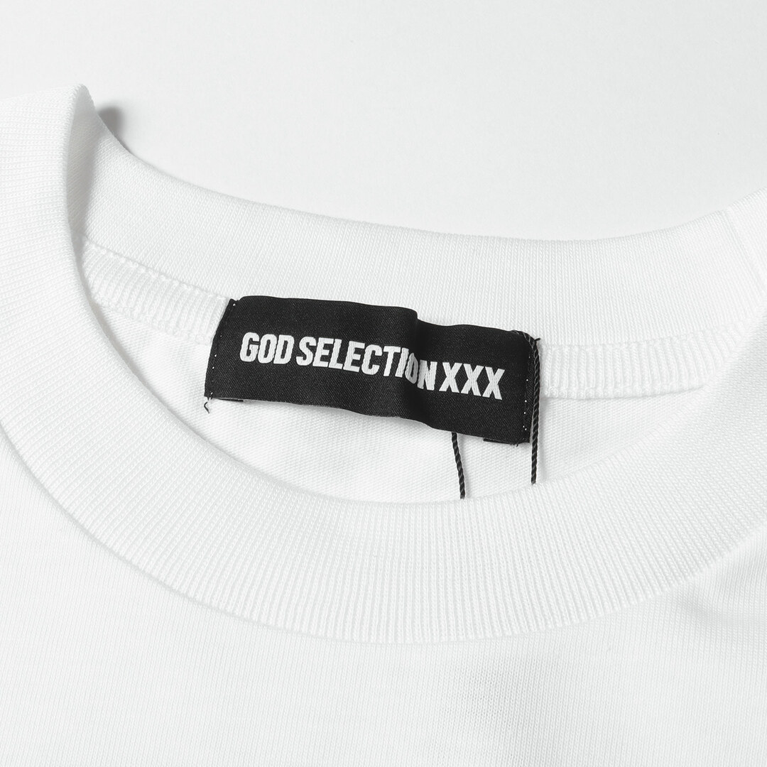 GOD SELECTION XXX ゴッド・セレクション・トリプルエックス Tシャツ サイズ:L 20AW SANTA CRUZ サンタクルーズ  コラボ ボックスロゴ ヘビー クルーネック Tシャツ T-SHIRT ホワイト 白 トップス カットソー 半袖 コラボ 【メンズ】