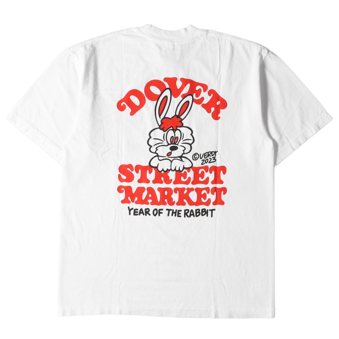 Dover Street Market ドーバー ストリート マーケット Tシャツ サイズ:M 23SS VERDY Year of The  Rabbit ウサギ キャラクター クルーネック Tシャツ ホワイト 白 トップス カットソー 半袖 【メンズ】【中古】 | フリマアプリ ラクマ