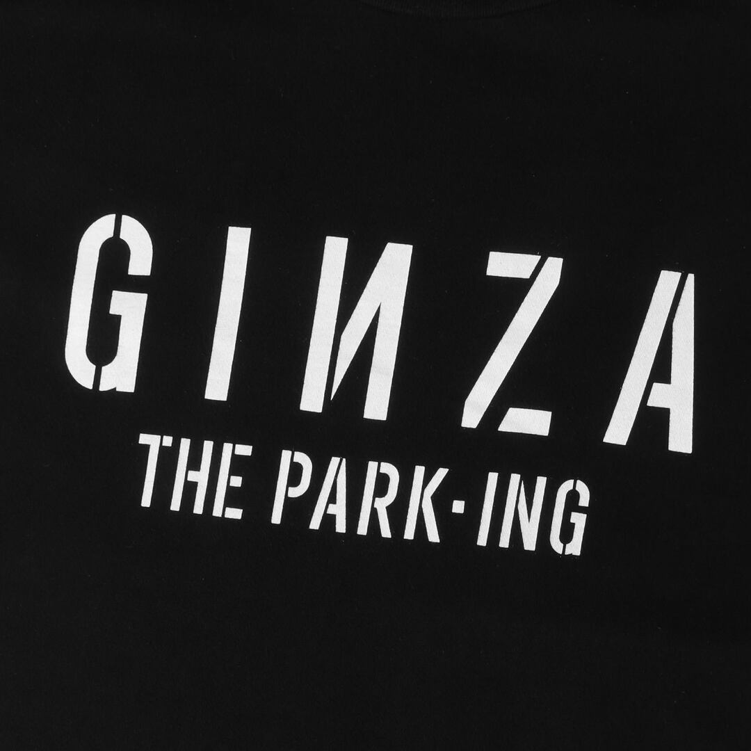 THE PARK・ING GINZA ザ・パーキングギンザ Tシャツ サイズ:L ロゴ グラフィック クルーネック Tシャツ PRM-1609-A ブラック 黒 日本製 トップス カットソー 半袖【メンズ】