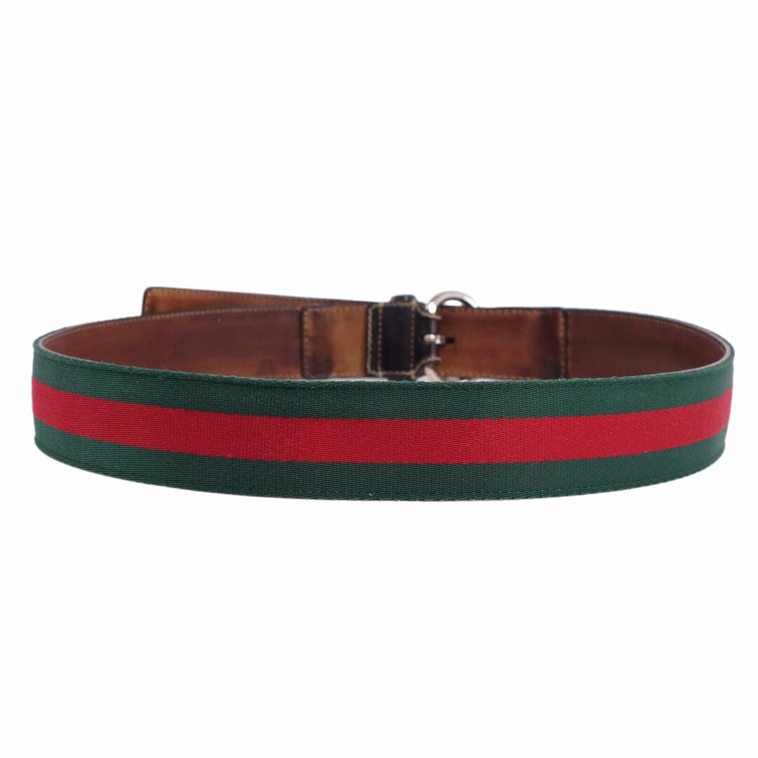 Gucci - グッチ GUCCI ベルト シェリーライン キャンバス レザー