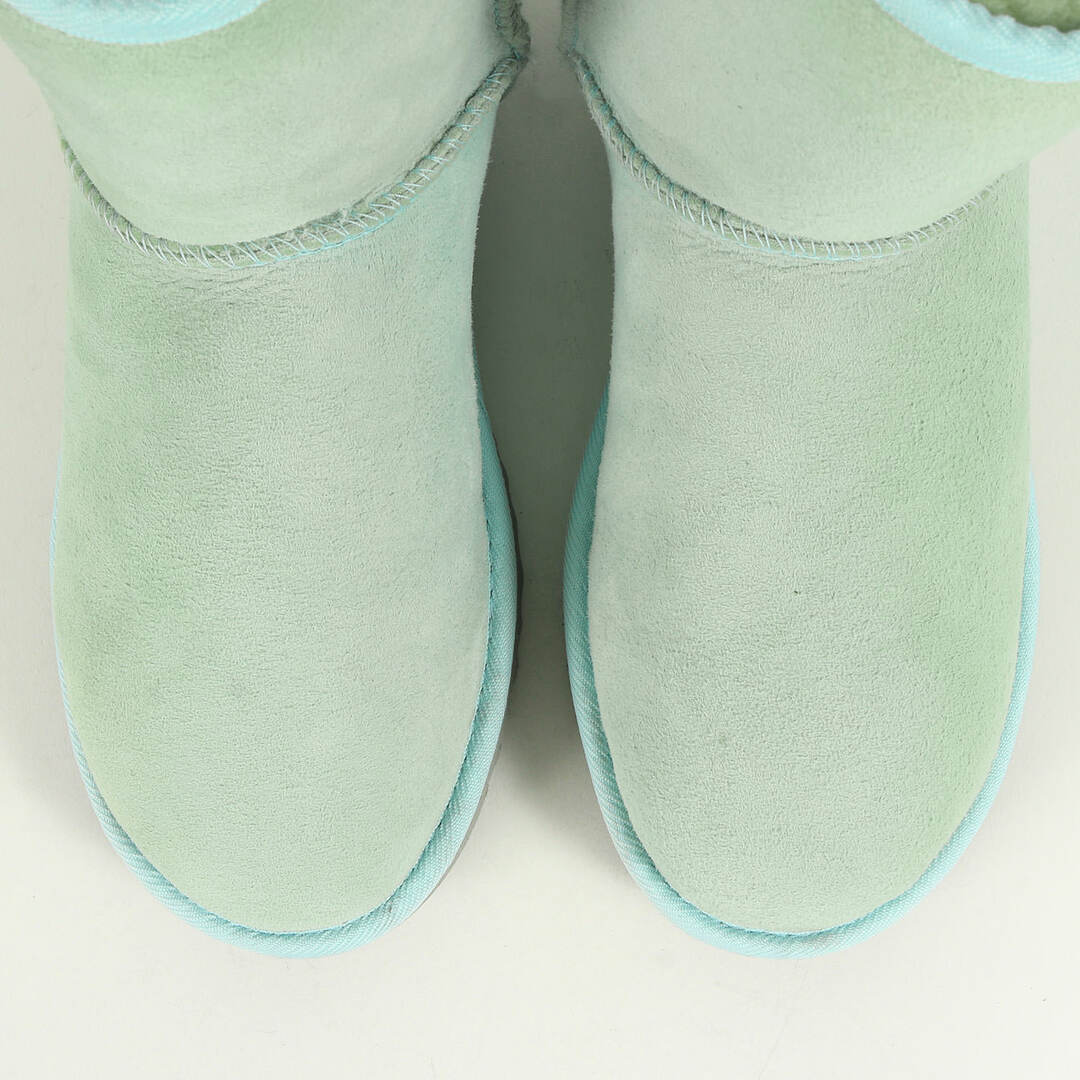 UGG アグ サイズ:W9 シープスキン ムートン ブーツ ライトブルー シューズ ブランド 靴 【メンズ】