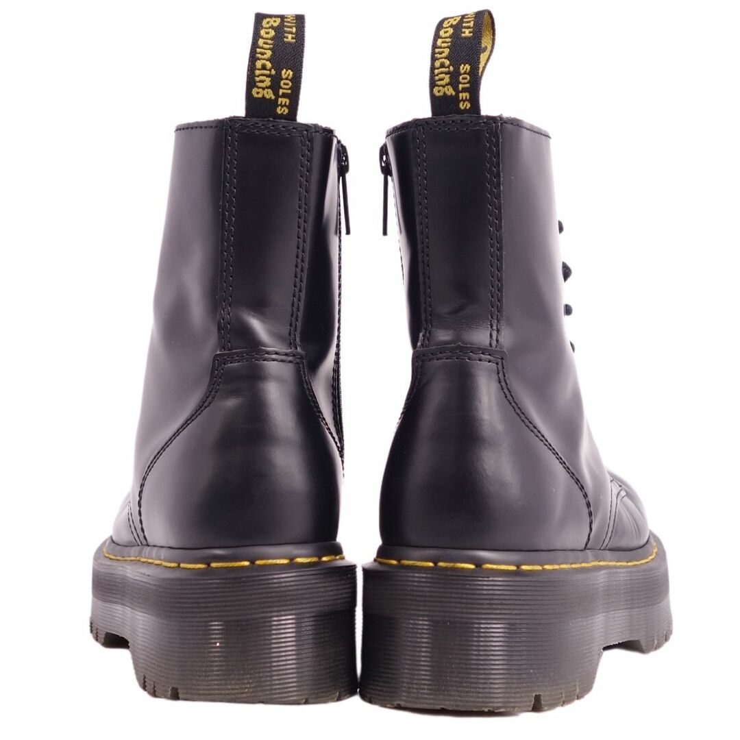 ドクターマーチン Dr.Martens ブーツ ショートブーツ 厚底 ダブルソール サイドジップ JADON 8ホール スムースレザー シューズ  メンズ UK5 US6 EU38(24cm相当) ブラック