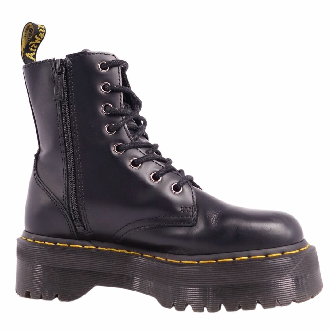 ドクターマーチン Dr.Martens ブーツ ショートブーツ 厚底 ダブルソール サイドジップ JADON 8ホール スムースレザー シューズ メンズ UK5 US6 EU38(24cm相当) ブラック