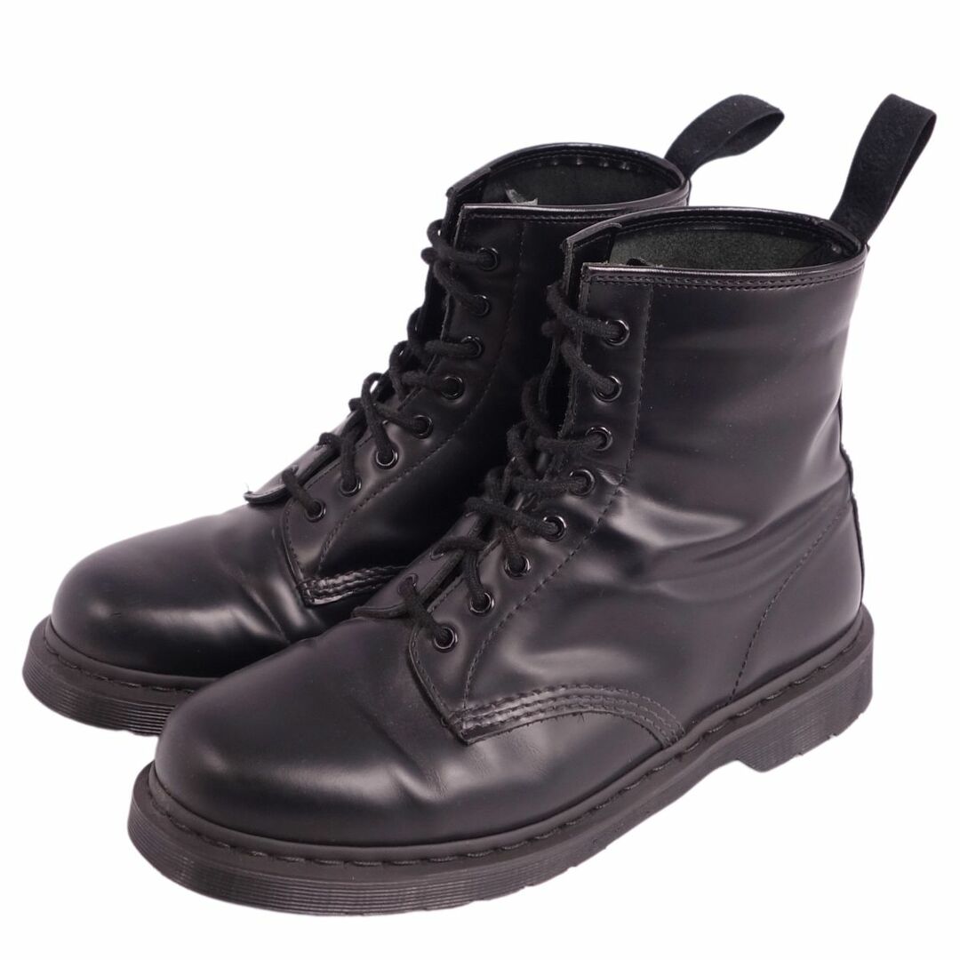 美品 ドクターマーチン Dr.Martens ブーツ ショートブーツ 1460 8ホール スムースレザー シューズ メンズ UK10 US11  EU45(29cm相当) ブラック