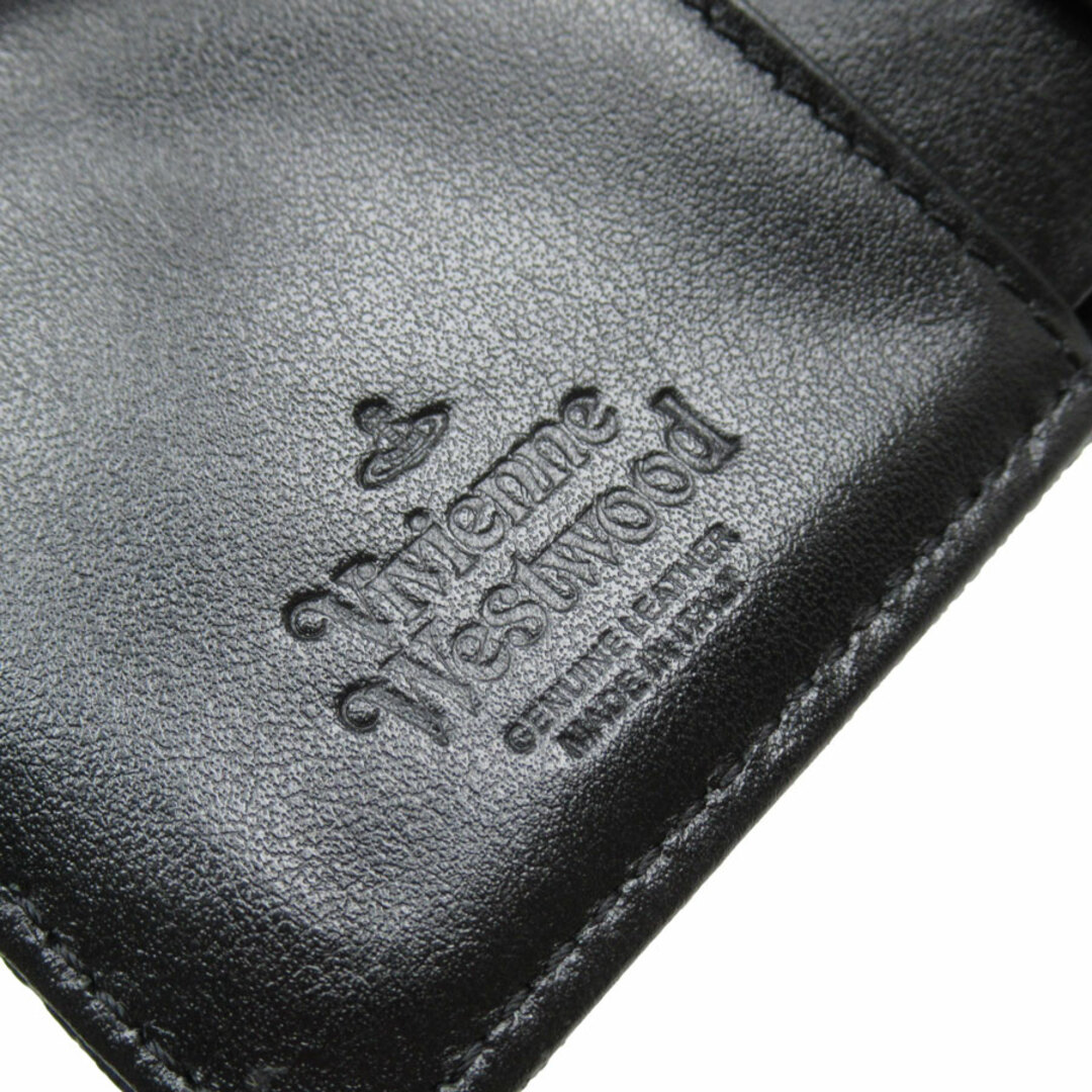 ヴィヴィアンウエストウッド Vivienne Westwood 二つ折り財布 レザー ネイビー×グリーン×ブラック レディース 送料無料 t18900g