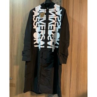 バーバリー(BURBERRY)のBurberry ロングジップジャケット　50サイズ　ブラック(その他)