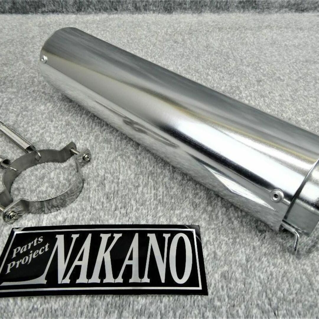 エンデ　サイレンサー　銀５０．８π　バンド　ナカノ　耐熱ステッカー/ 汎用