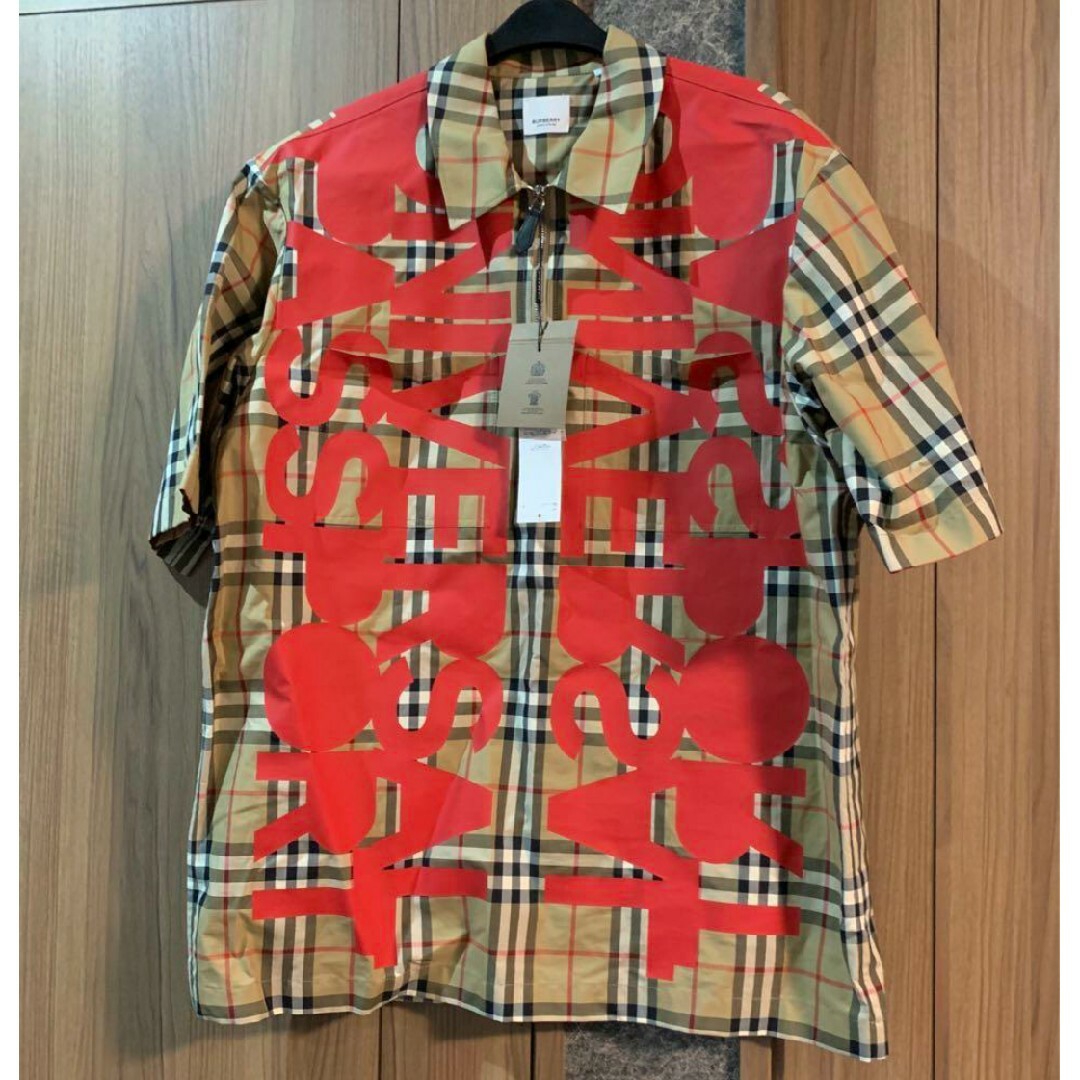 Burberry 半袖プルオーバー ジャケット ノバチェック Lサイズ | フリマアプリ ラクマ
