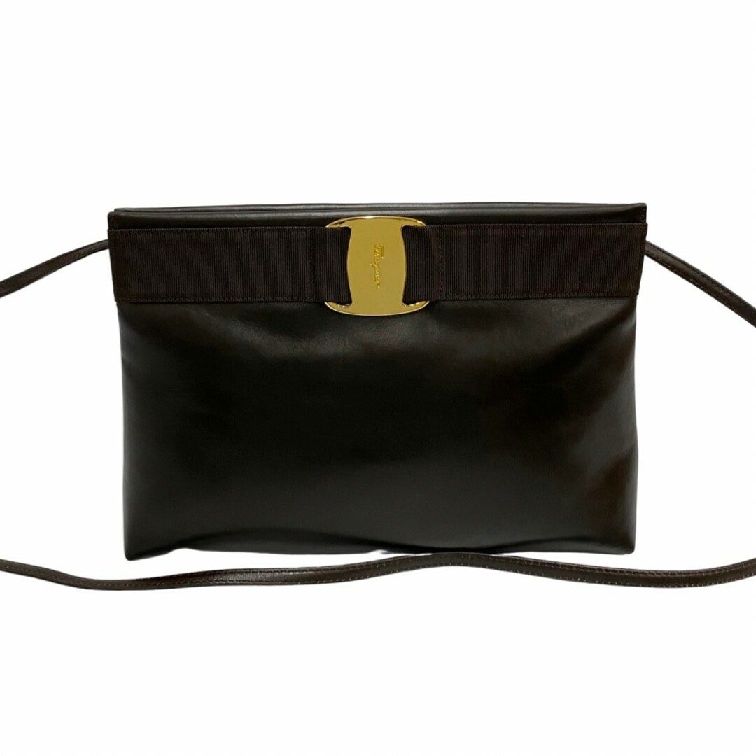 極 美品 Salvatore Ferragamo フェラガモ ロゴ ヴァラリボン 金具