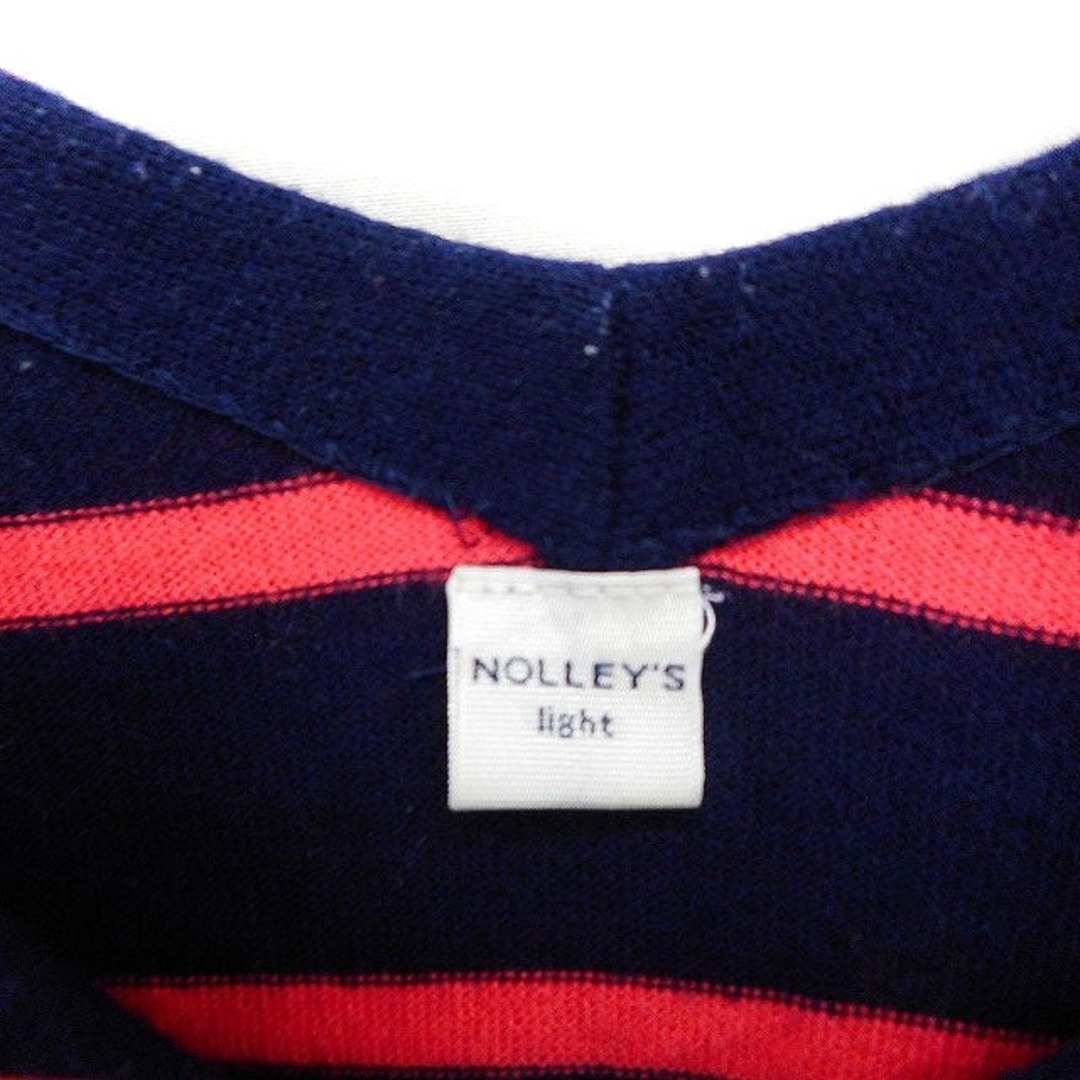 NOLLEY'S(ノーリーズ)のノーリーズ Nolley's ニット ボーダー柄 チュニック Vネック 長袖 レディースのトップス(チュニック)の商品写真