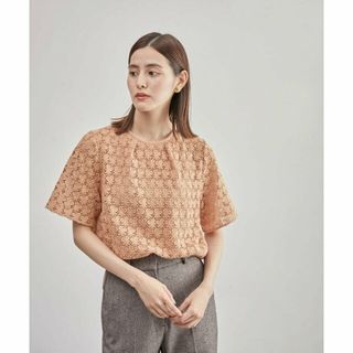 ロペ(ROPE’)の【ピンク系（65）】フロントタックレースブラウス/セットアップ可能(シャツ/ブラウス(長袖/七分))