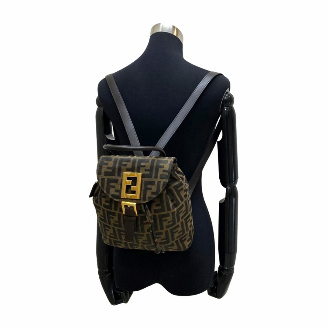 フェンディ FENDI リュック ズッカ柄 キャンバスレザー ヴィンテージ