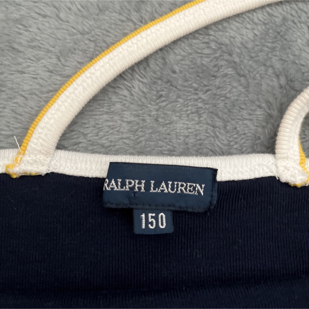 POLO RALPH LAUREN(ポロラルフローレン)のラルフローレン　タンクトップ150㎝　ガールズ　バッククロス　紺色 キッズ/ベビー/マタニティのキッズ服女の子用(90cm~)(Tシャツ/カットソー)の商品写真