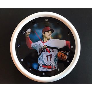 MLB ロサンゼルス・エンゼルス 【 大谷翔平 】時計/クロック/ホワイト 1(記念品/関連グッズ)