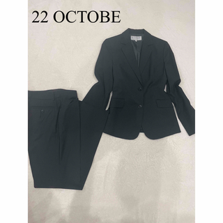 ヴァンドゥーオクトーブル(22 OCTOBRE)のヴァンドゥーオクトーブル　薄手ウールパンツスーツ上下セット(スーツ)