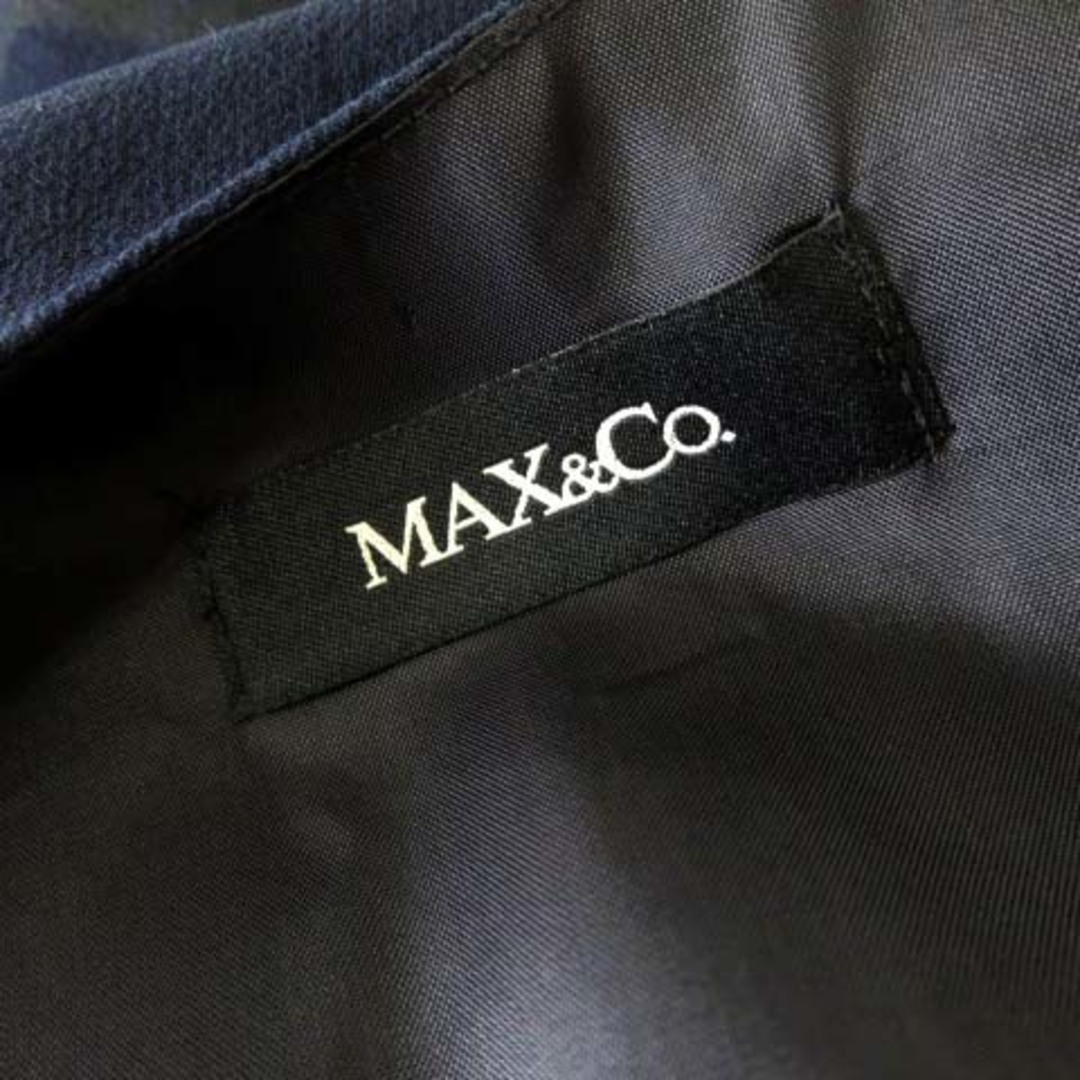 Max & Co.(マックスアンドコー)のマックス&コー ワンピース ティアード フリル アシンメトリー シアー M レディースのワンピース(ひざ丈ワンピース)の商品写真