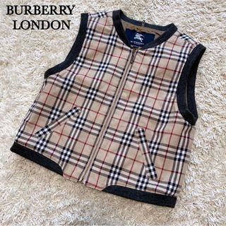 バーバリー(BURBERRY)の【美品】バーバリー ノバチェック ベスト キッズ 130 こども 上着(ジャケット/上着)