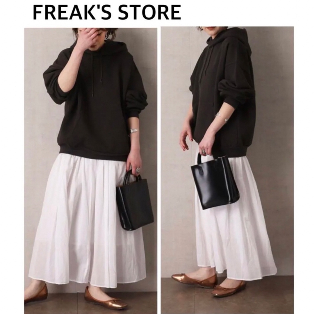 FREAK フリークスストア ロング丈スカート 花柄 総柄 Aライン ウエストバックゴム