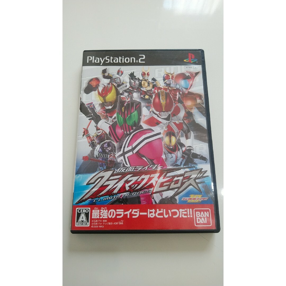 PlayStation2(プレイステーション2)のバンダイ 仮面ライダー クライマックスヒーローズ PS2 エンタメ/ホビーのゲームソフト/ゲーム機本体(家庭用ゲームソフト)の商品写真