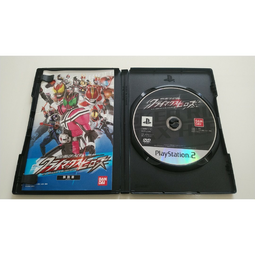 PlayStation2(プレイステーション2)のバンダイ 仮面ライダー クライマックスヒーローズ PS2 エンタメ/ホビーのゲームソフト/ゲーム機本体(家庭用ゲームソフト)の商品写真