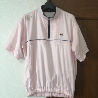 カッターアンドバック(CUTTER & BUCK)の即決 CUTTER&BUCK ハーフジップ ナイロン 半袖 M(ウエア)