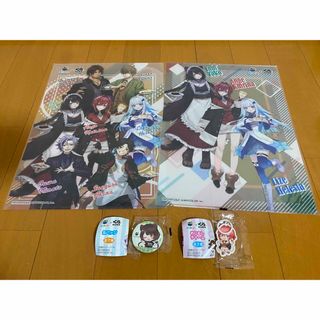 くら寿司　にじさんじ　クリアファイル　缶バッジ　めじるしチャーム(キャラクターグッズ)