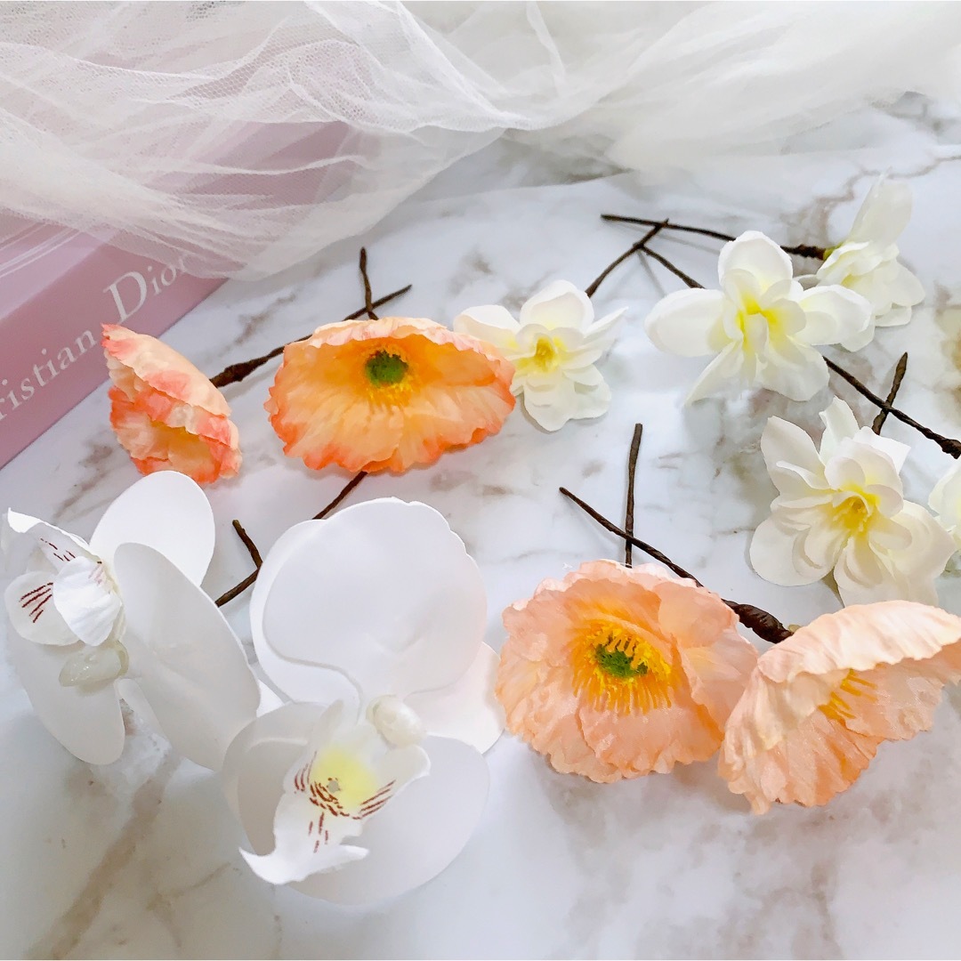 すー様専用 受注 No.151 クラッチブーケ 結婚式 前撮り 胡蝶蘭 カラー