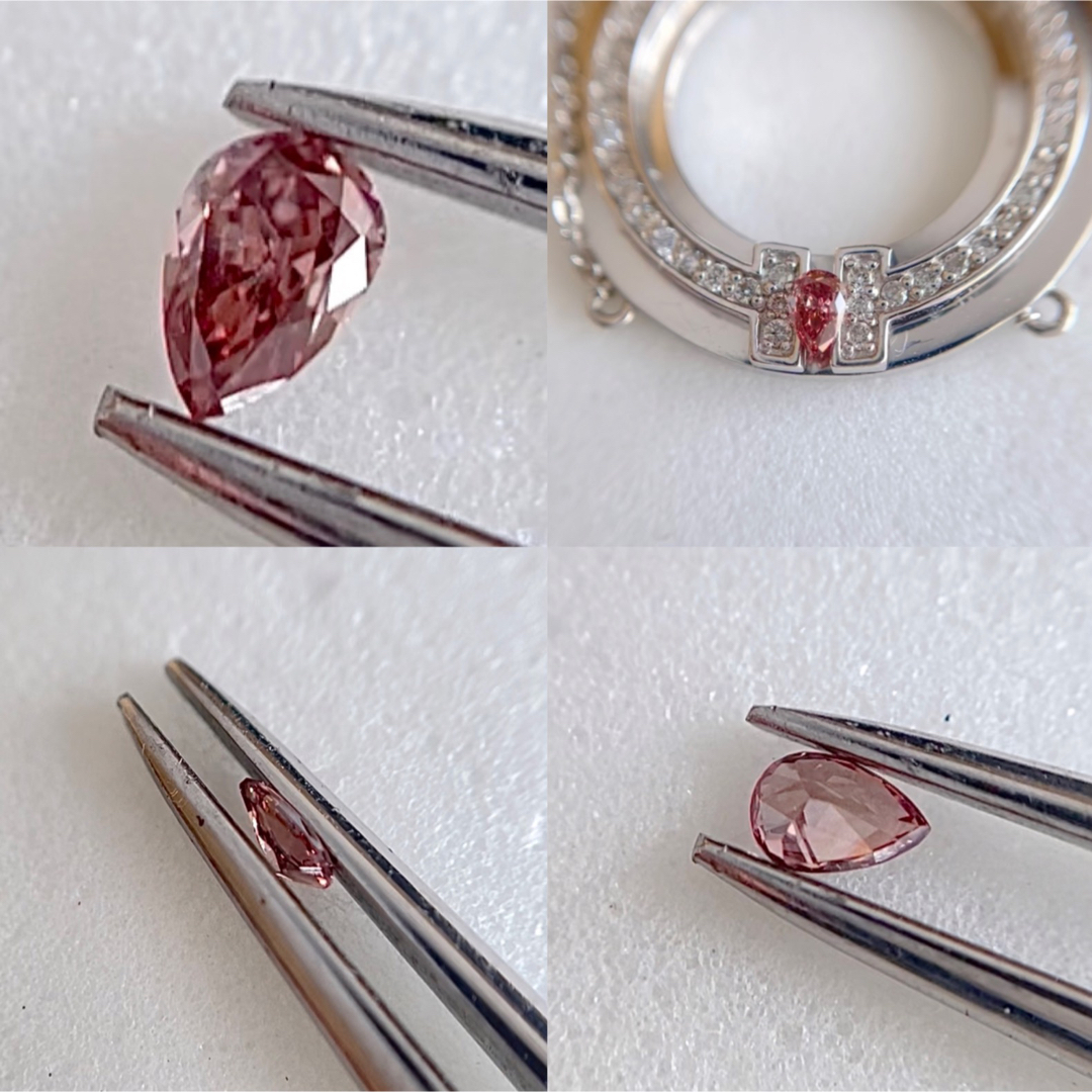 0.045ct SI-1 天然ピンクダイヤモンドFANCY DEEP PINK