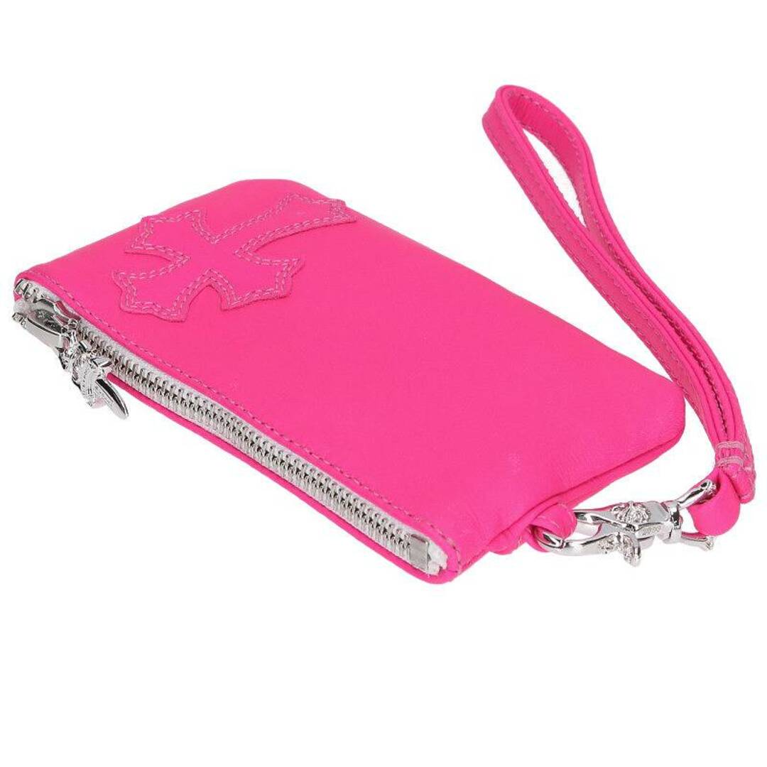 クロムハーツ ZPR CHG WRISTLET SML/ジッパーチェンジパース ストラップ付クロスパッチダガージップレザーコインケース メンズ