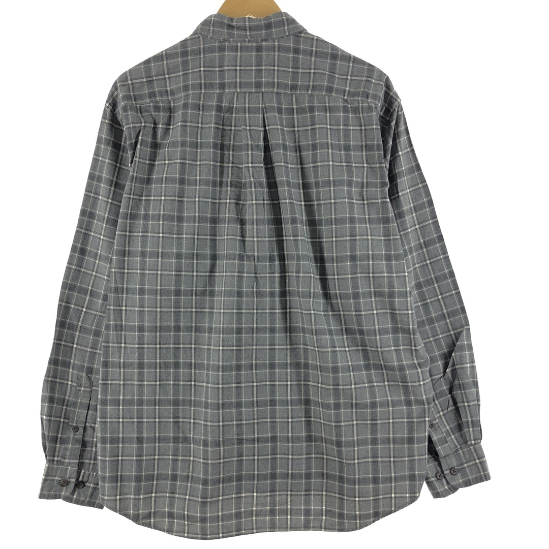 古着 エディーバウアー Eddie Bauer チェック柄 長袖 ボタンダウン フランネルシャツ メンズXL /eaa297253