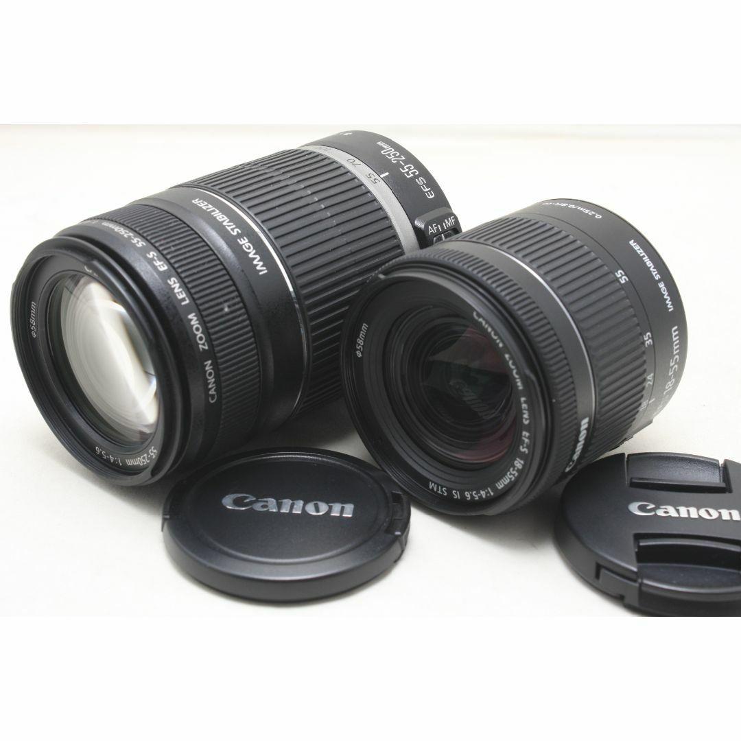 ☆2本セット☆ キヤノン 18-55mm 55-250mm IS レンズ(ズーム) ☆2本セット☆ キヤノン 18-55mm 55-250mm IS レンズ(ズーム)