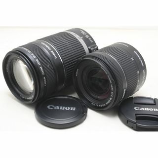 キヤノン(Canon)の★2本セット★ キヤノン 18-55mm 55-250mm IS(レンズ(ズーム))