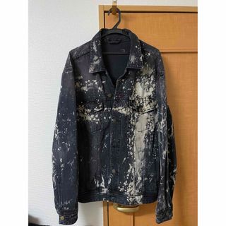 GUESSバックエンブレム×ブリーチデニムJKT希少サイズ