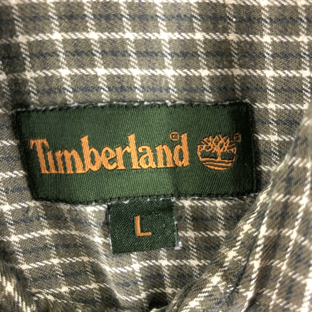 Timberland(ティンバーランド)の古着 ティンバーランド Timberland チェック柄 長袖 フランネルシャツ メンズXL /eaa356846 メンズのトップス(シャツ)の商品写真