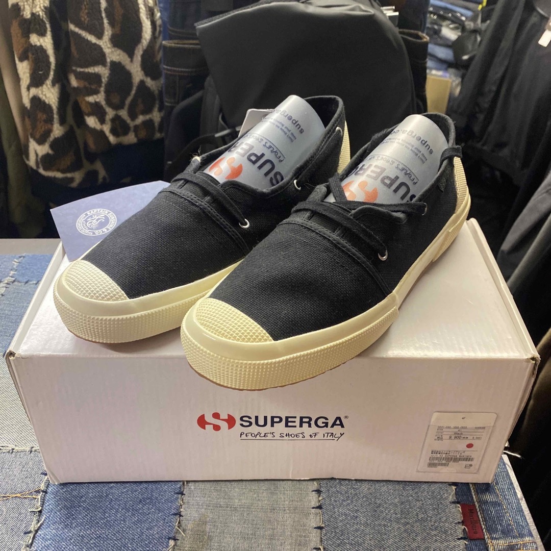 【新品】SUPERGA キャンバススニーカー 41サイズ