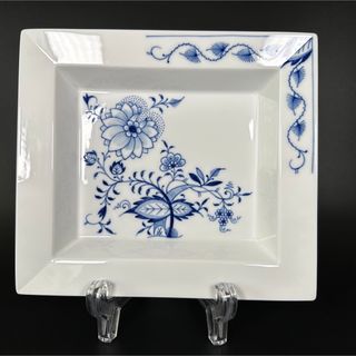 マイセン(MEISSEN)の大きめ マイセン ブルーオニオン スタイルディッシュ(20cm×19cm)(食器)