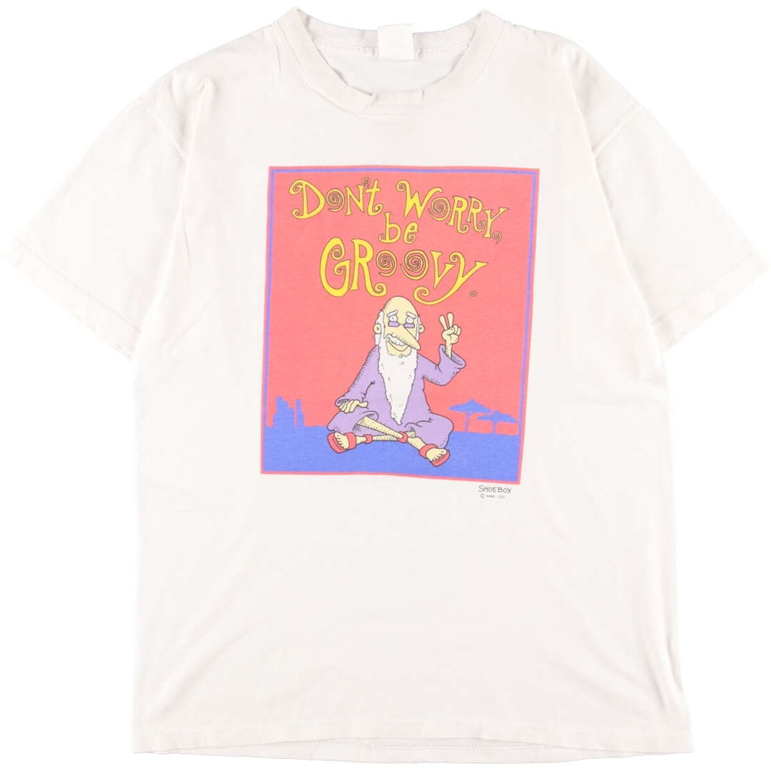 90年代 SILVER MOUNTAIN SHOEBOX GREETINGS プリントTシャツ メンズL ヴィンテージ /eaa355824