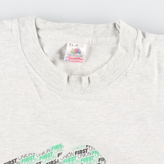 90年代 フルーツオブザルーム FRUIT OF THE LOOM プリントTシャツ USA製 メンズXL ヴィンテージ /eaa340506
