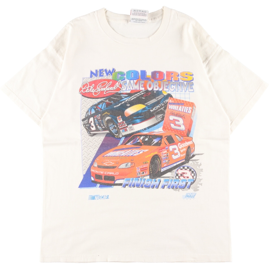 90年代ランク90年代 COMPETITORS VIEW NASCAR ナスカー レーシング 両面プリント プリントTシャツ メンズL ヴィンテージ /eaa355845